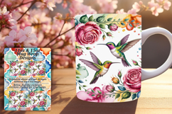 Glamorous 15oz Mug Wrap Png Artwork , Birds Product Image 1
