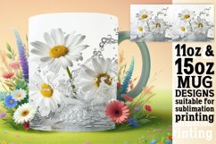 Nature's Elegance: Sublimation Mug Wrap 11oz 15oz Product Image 1