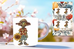 Halloween Scarecrow Mug Wrap Sublimation 11oz 15oz Product Image 1