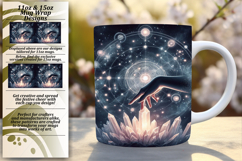 Graceful 11oz Mug Wrap Png Template , Mystic Product Image 1