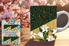 Dynamic 11oz Mug Wrap Png Artwork , Leopard Print Product Image 1