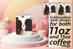 Radiant Watercolor Companions Mug Wrap: 11oz 15oz Product Image 1