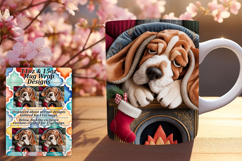 Chic 11oz Mug Wrap Png Template , Holiday Pets Product Image 1