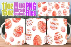 Cheerful Easter Mug Wrap for 15oz Sublimation Product Image 1