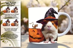 Pumpkin Animal Mug 11oz/15oz Wrap Sublimation PNG Product Image 1