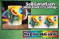 Radiant journeys 11oz 15oz sublimation wrap, Butterfly Product Image 1