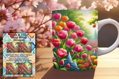 Inspirational 11oz Mug Wrap Png Artwork , Flower Product Image 1