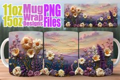 Scenic Spring Landscape Mug Wrap for Sublimation Product Image 1
