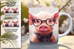 Charming Piggy Artwork Mug Cover Product Image 1