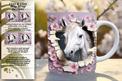 Horse Gaze Wall Art Mug Wrap Watercolor Magic Product Image 1