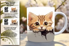 Feline Mischief Unveiled: Cat Mug Wrap Delights Product Image 1