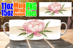 Cheerful journeys 11oz 15oz sublimation wrap, Flowers Product Image 1