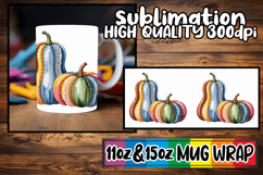 Playful afternoons 11oz 15oz sublimation wrap, Pumpkin Water Product Image 1