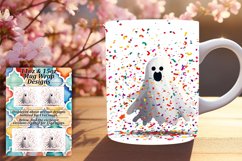 Whimsical Haunts: Easter Ghost Mug Wrap Product Image 1