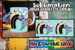 Heartfelt mornings 11oz 15oz sublimation wrap, Flower Product Image 1
