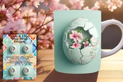 Whimsical Easter Floral Mug Design Product Image 1