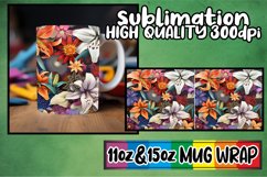 Springtime Abstract Flower Mug Wrap Product Image 1