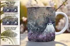 Sweet Halloween Ghost Mug Wrap Designs Product Image 1