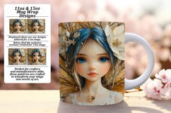 Sublime 11oz Mug Wrap Png Template , Fairy Product Image 1