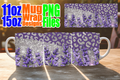 Vibrant hues 11oz 15oz mug wrap, Leopard Prints Product Image 1