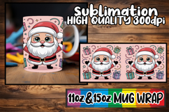 Bright smiles 11oz 15oz mug wrap, Christmas Product Image 1