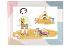 Little boy on the beach. Constructor - 16PNG Product Image 5