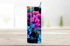 Luminous Rainbow Bouquet Tumbler Wrap | neon colors Product Image 3