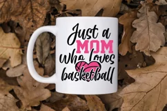 Just a mom who loves baseball svg, Basketball svg Product Image 4