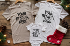 Christmas Family Matching Group Flat Lay Mockup Product Image 1