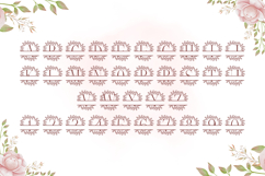 Wild Fern Split Monogram - Rustic Botanical Serif Font Product Image 4