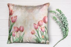 Vintage Tulip Autum Background|Autumn sublimation Designs Product Image 2