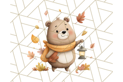 Woodland Autumn Critters PNG Clipart, Cute Fall Animals Product Image 5