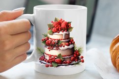 Christmas Cake Clipart, Christmas Cake Clipart Product Image 5