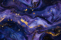 Royal Purple and Navy Liquid Marble Background Product Image 1