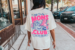 Off Duty Moms Club PNG, Preppy Coastal Summer Sublimation Product Image 5
