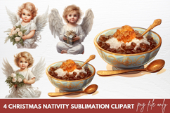 Christmas Nativity Sublimation Clipart Product Image 1