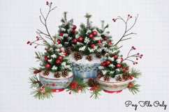Christmas Tree Arrangement Decoration Clipart Bundle PNG Product Image 8