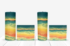 Abstract Tumbler Sublimation, Blue Tumbler Wrap Designs Product Image 5