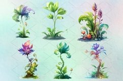 Digital set of 24 watercolor florals set PNG Product Image 5