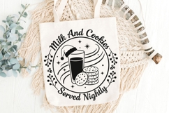 Milk And Cookies For Santa Svg, Christmas Cookies Svg. Product Image 6