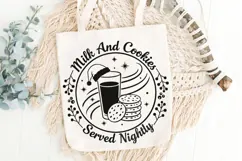 Milk And Cookies For Santa Svg, Christmas Cookies Svg. Product Image 6
