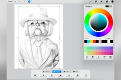 30 Procreate Detective Dogs Stamp Brushes Product Image 3