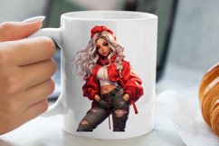 Cute Christmas Little Girl Sublimation Clipart Product Image 5