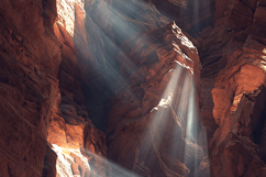 Sun-Drenched Red Rock Canyon Background Product Image 1