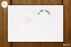 Nativity Scene Door Sign Laser Cut | Door Hanger | SVG Product Image 2