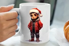 Christmas Little Girl Clipart Sublimation, Christmas PNG Product Image 5