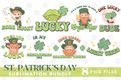 Happy St Patrick&#039;s Day PNG DTF Irish Lucky Beer Bundle Set Product Image 1