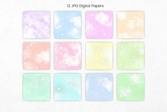 Pastel Clouds Digital Paper Pattern Product Image 2