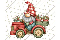 Farmer Gnome Clipart, Cute Farm Gnomes PNG Illustrations Product Image 5