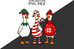 Christmas goose png design for T-shirts Product Image 2